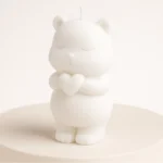 Bear with Heart Candle - Image 5