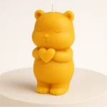 Bear with Heart Candle - Image 3