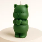 Bear with Heart Candle - Image 2