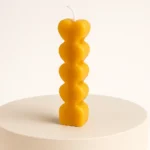 Stacked Hearts Pillar Candle