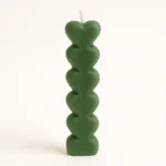 Stacked Hearts Pillar Candle - Image 2